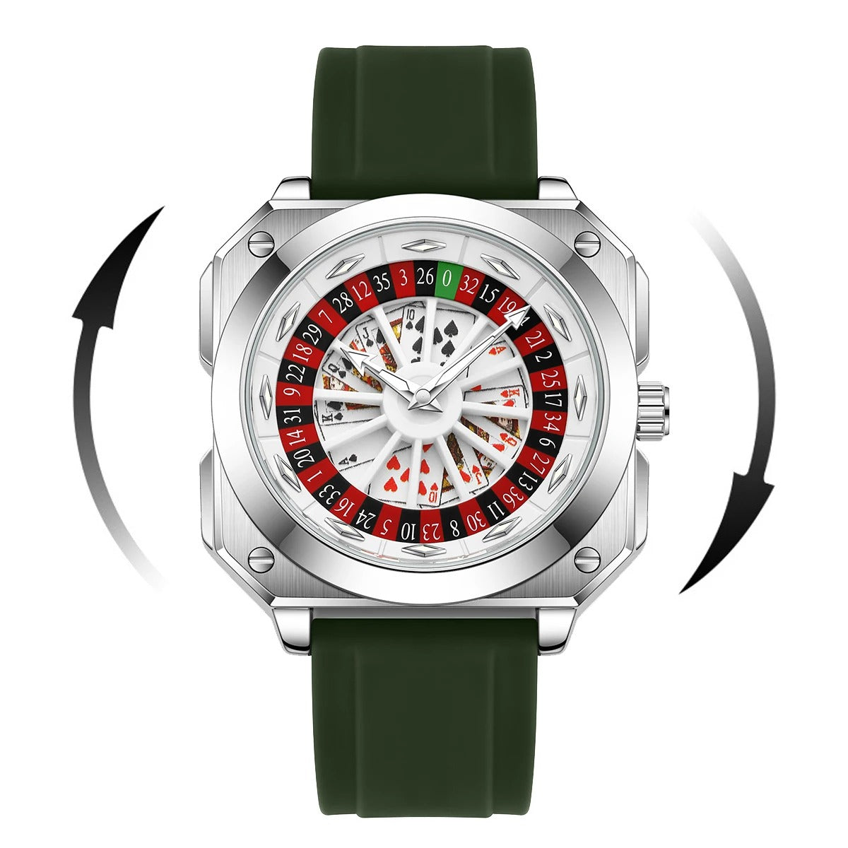 VAKTORA Döner Kadranlı Rulet Konseptli Premium Saat