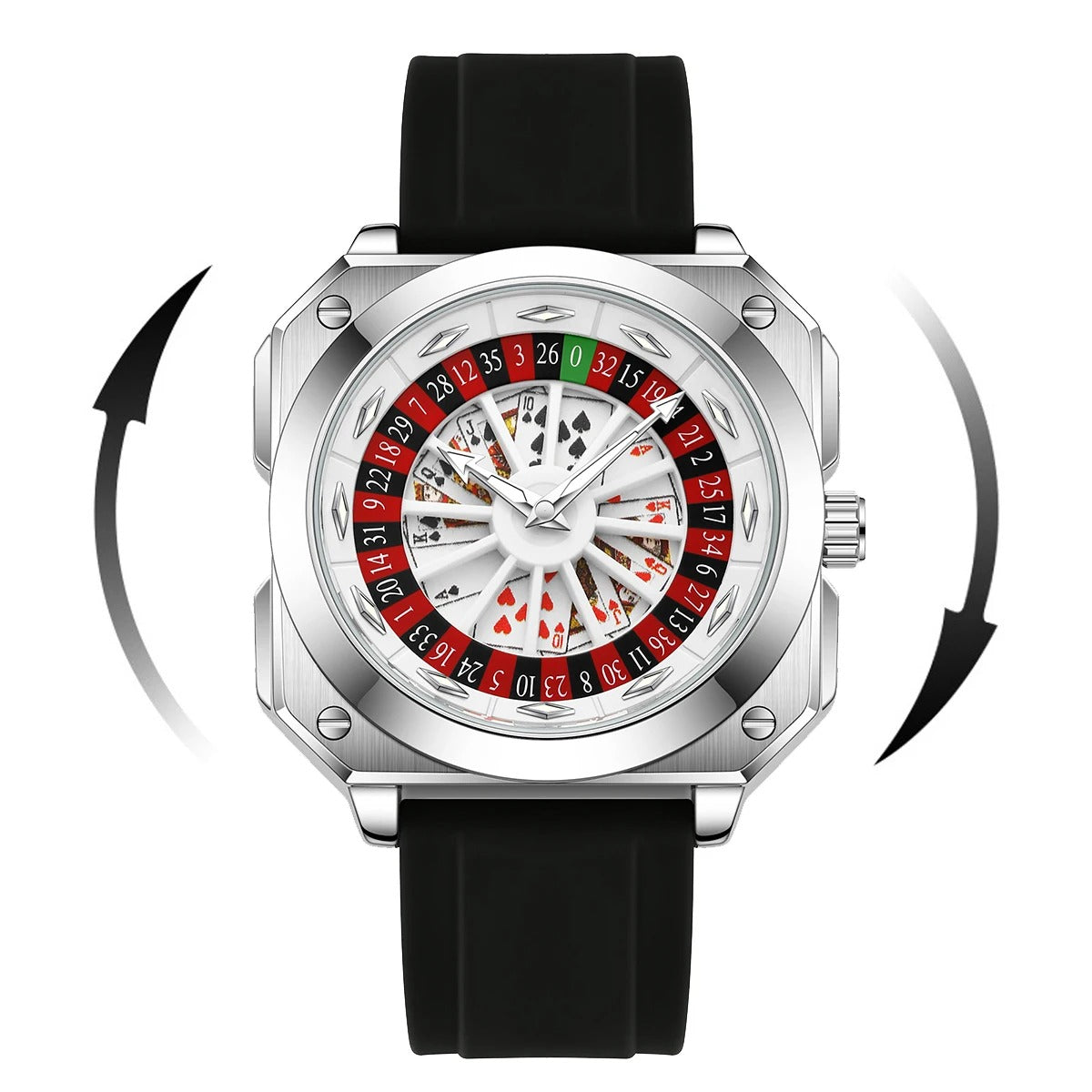 VAKTORA Döner Kadranlı Rulet Konseptli Premium Saat