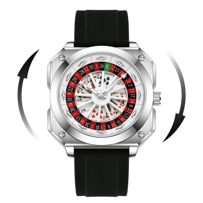 VAKTORA Döner Kadranlı Rulet Konseptli Premium Saat